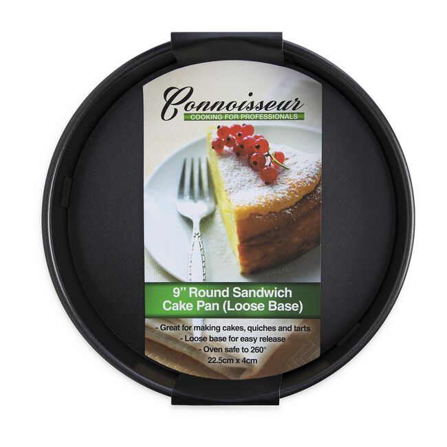 Connoisseur Round Sandwich Cake Tin 9"-Loose Base
